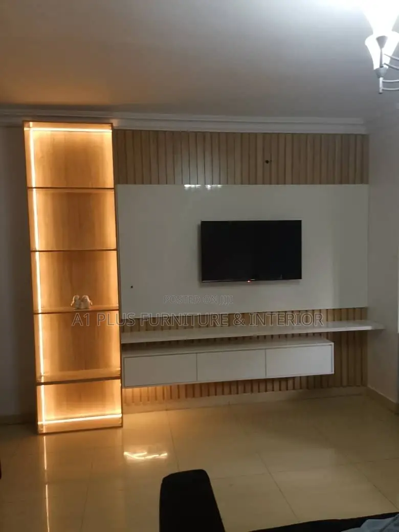 Tv/Wall Cladding With Light in HDF Finish