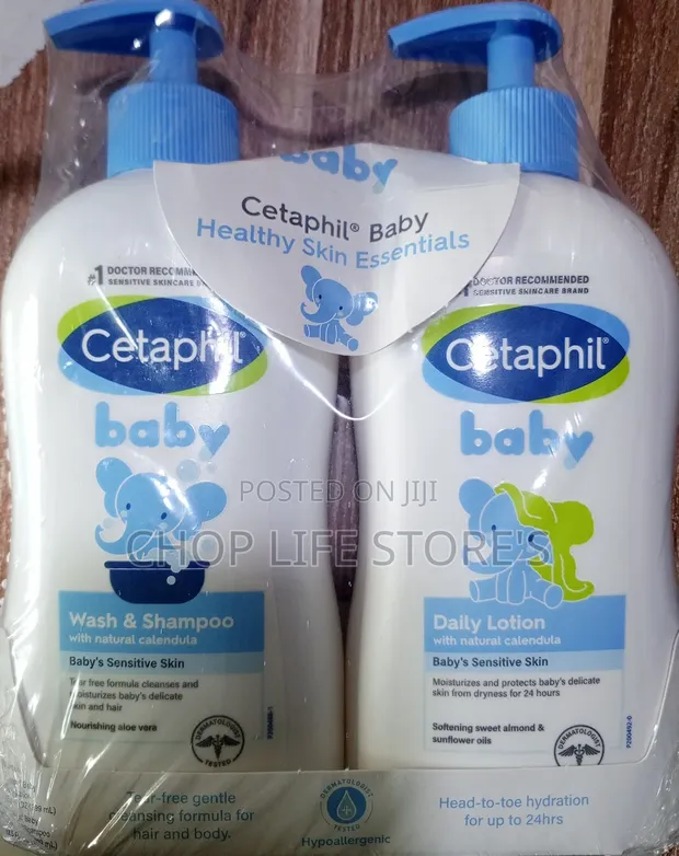 Cetaphil Baby Daily Lotion and Wash Shampoo 400ml Combo in Lagos