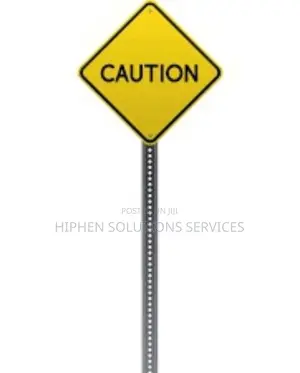 Caution Sign Used On Roads