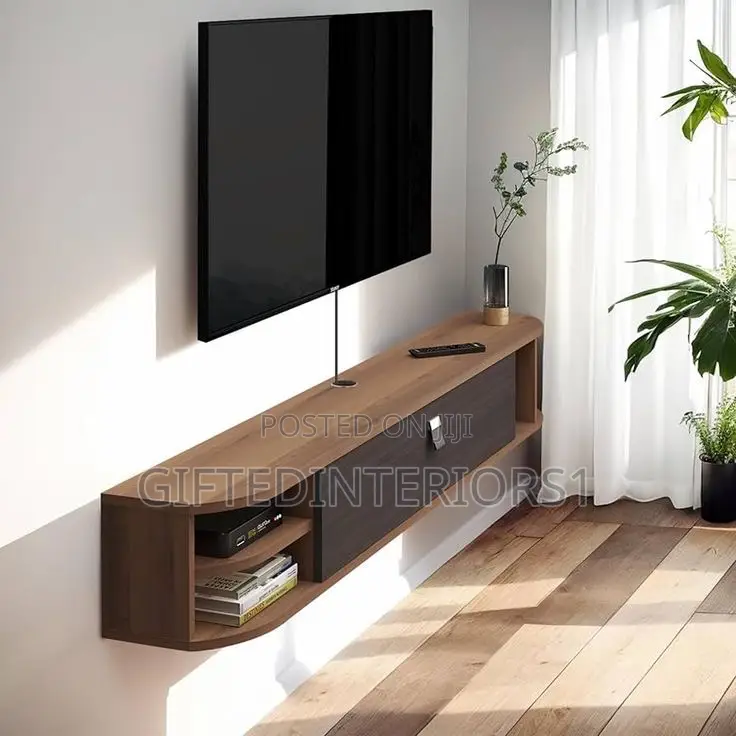 Curved Edge Classy Tv Console