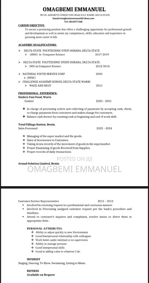 Supervisor Job