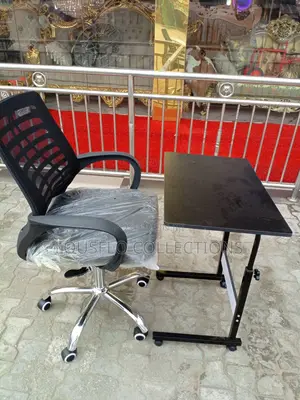 Laptop Table and Swivel Office Chair