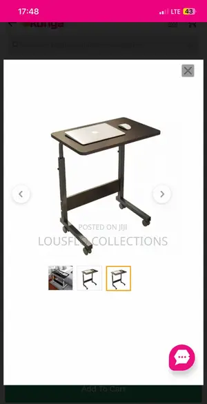 Laptop Table and Swivel Office Chair