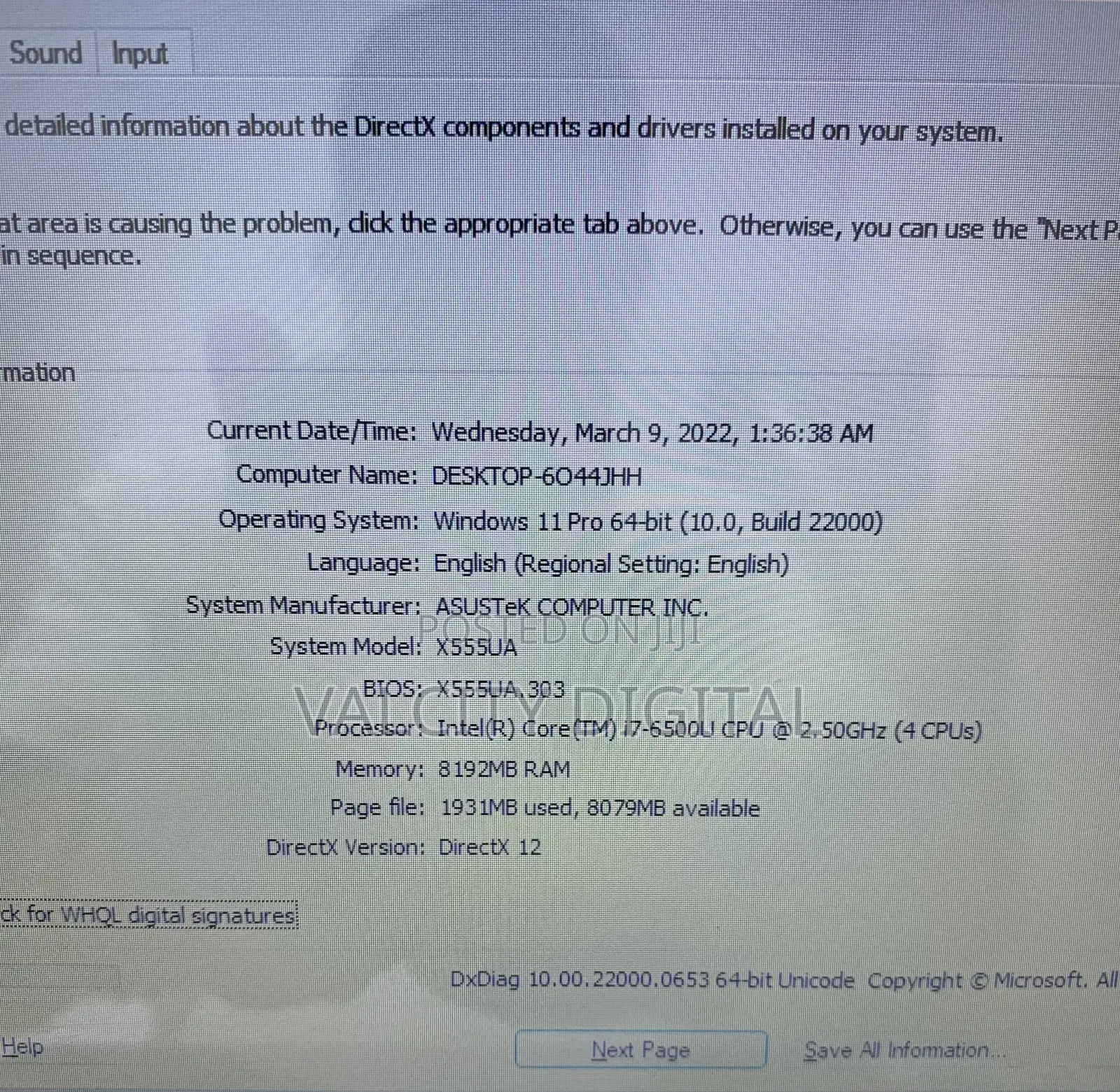 Laptop Asus X555LA 8GB Intel Core I7 HDD 1T