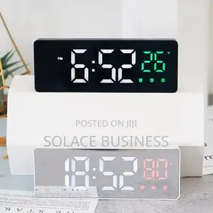 Digital Table Clock With Alarm And Temperature