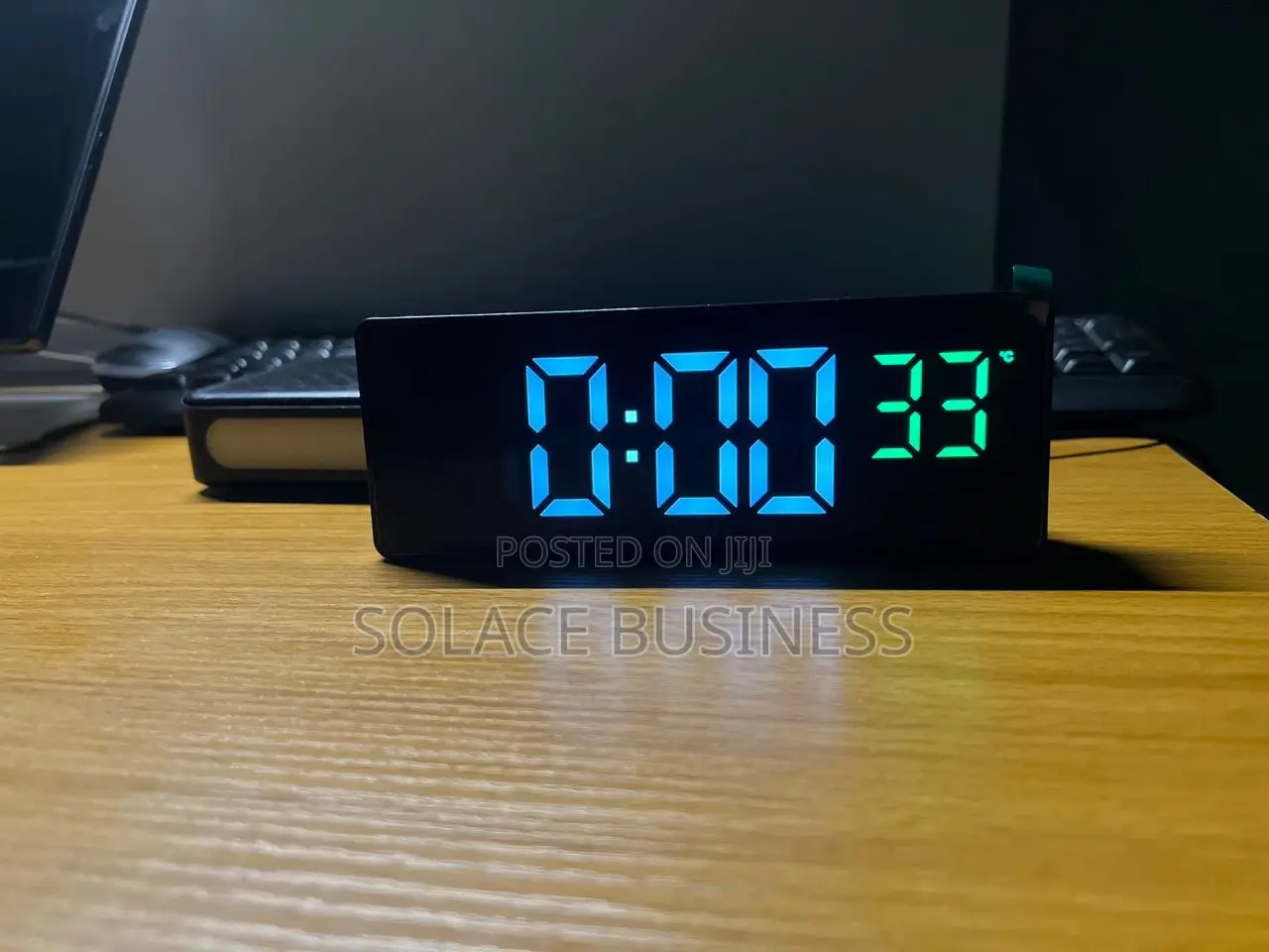 Digital Table Clock With Alarm And Temperature