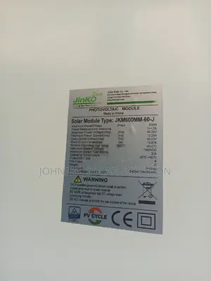 600watt 144c Jinko Solar Panel