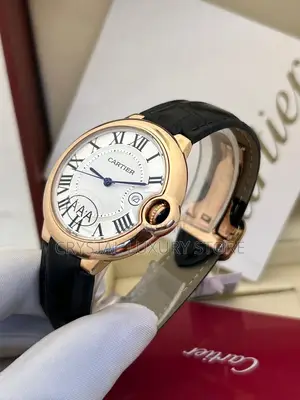 Cartier Quality Luxury Unisex Leather Wristwatch
