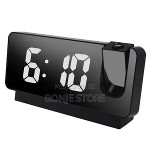 Digital Alarm Clock Led Screen Projection Desktop Clock