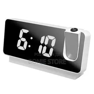 Digital Alarm Clock Led Screen Projection Desktop Clock