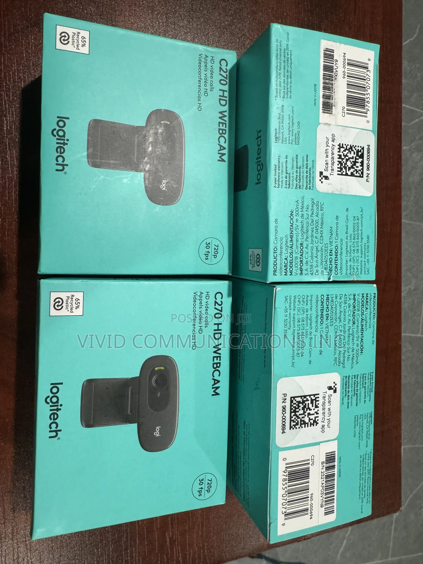 Logitech C270 Webcam Bundle - High Resolution HD 720