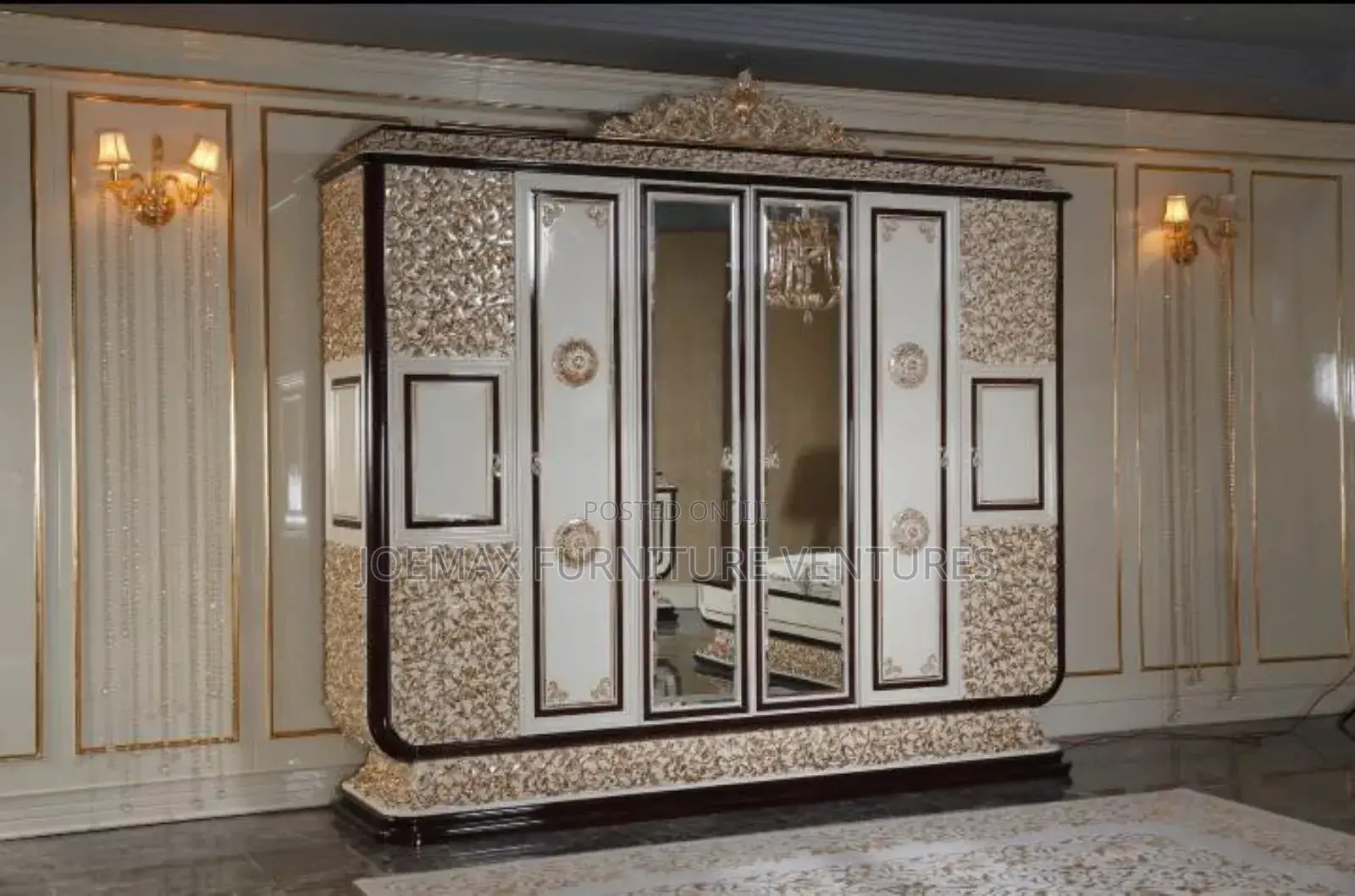 Turkish Bed With Wardrobe and Dressing Mirror, Drawers.