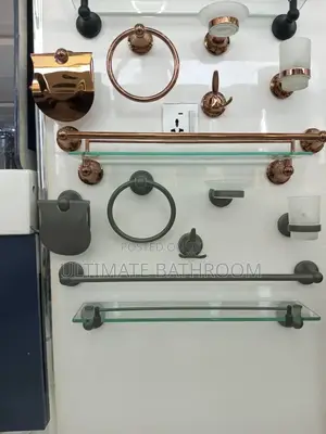Grey Color Complete Bathroom Accessories