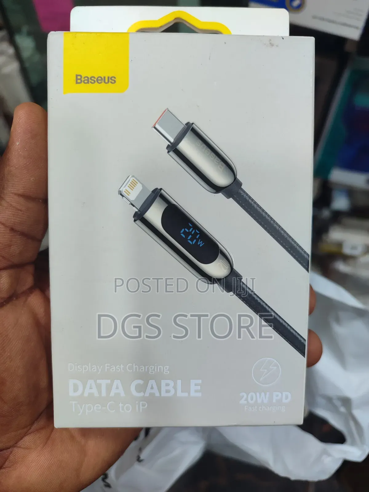 Baseus Display Fast Charging Data Cable Type C to iPhone 20w