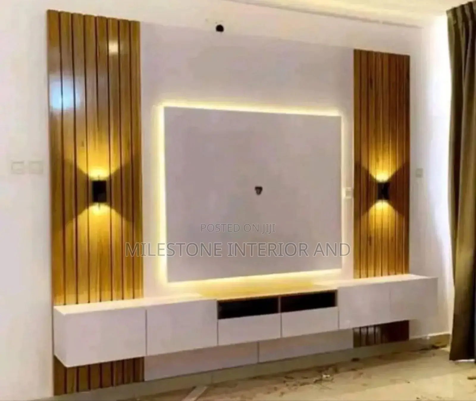 Hq Tv Panel and Console With Lights