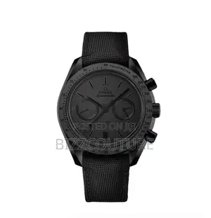 Original OMEGA Chronograph Black Leather Strap Watch