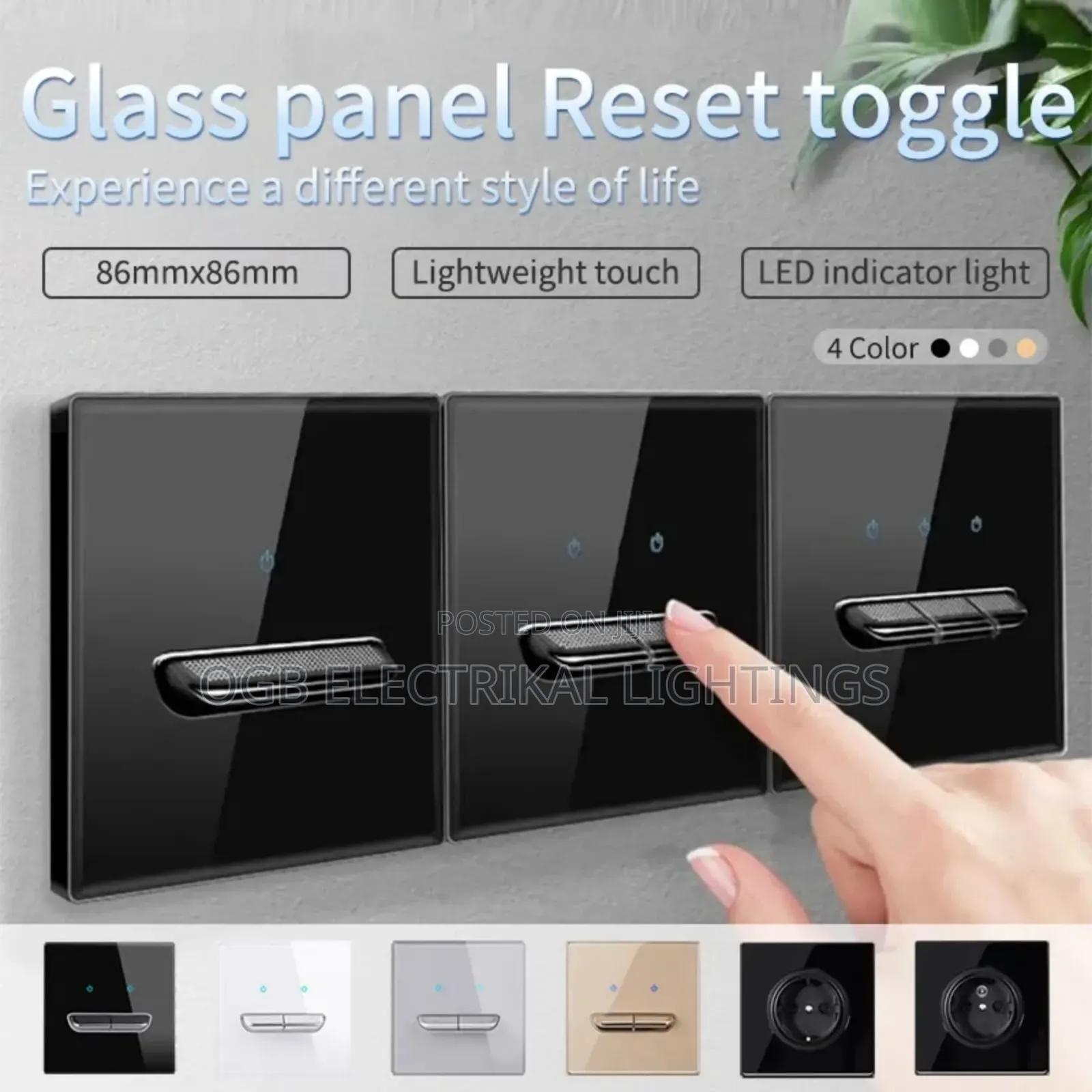 Glass Smart Switches and Sockets