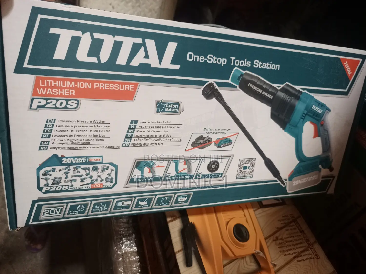 Total Pressure Washer Battery 20v