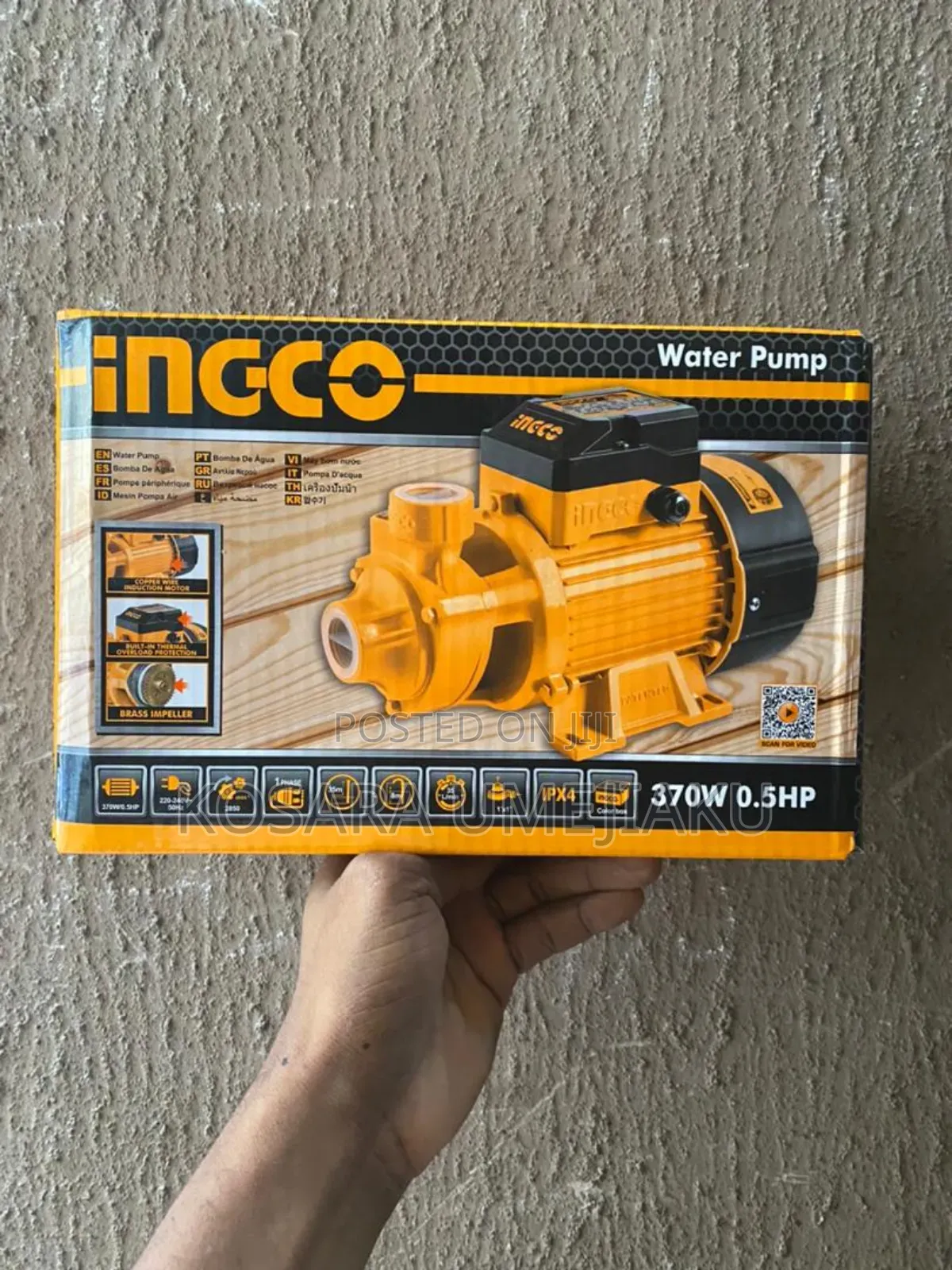 Ingco Water Pump 0.5hp