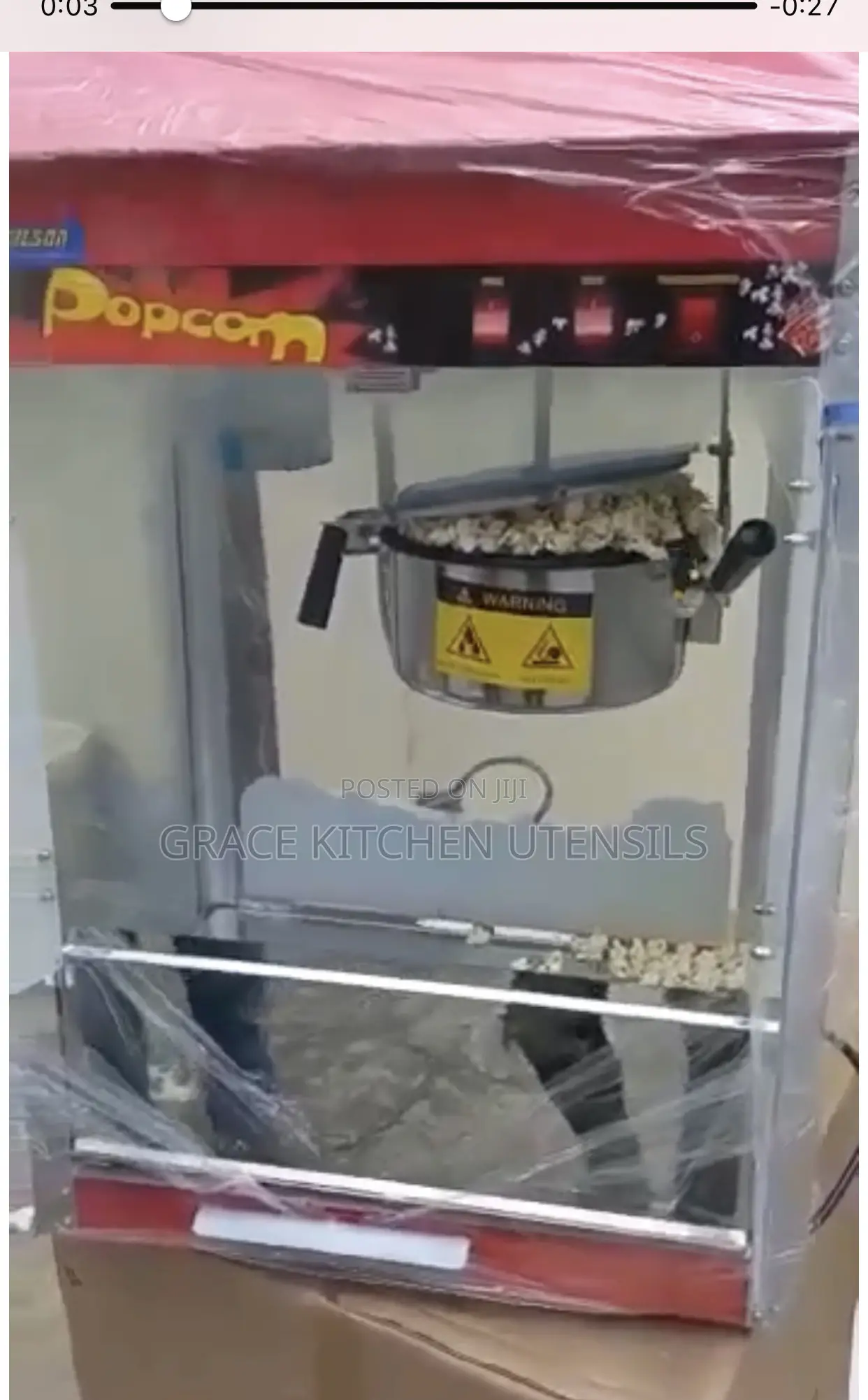 Machine Popcorn.