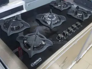 German BOSCH Inbuilt Gas Cooker 60by90cm 5 Gas Burners Glass