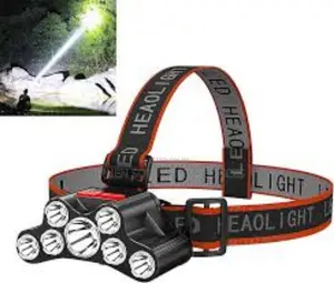 Waterproof USB Rechargeable Hard Hat Head Lamp