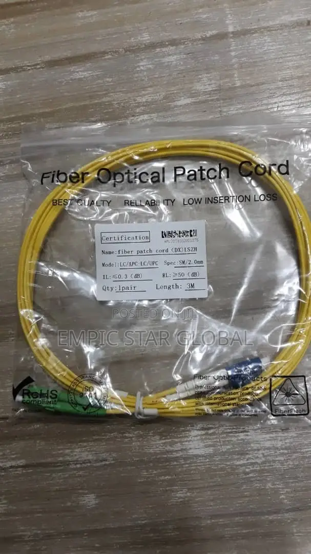 Lc/Apc-Lc/Upc 3m Fiber Patch Cord