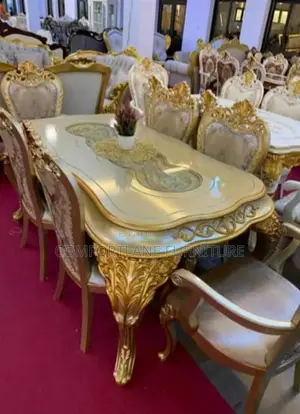 Modern Royal Dining Set With 6 Chairs