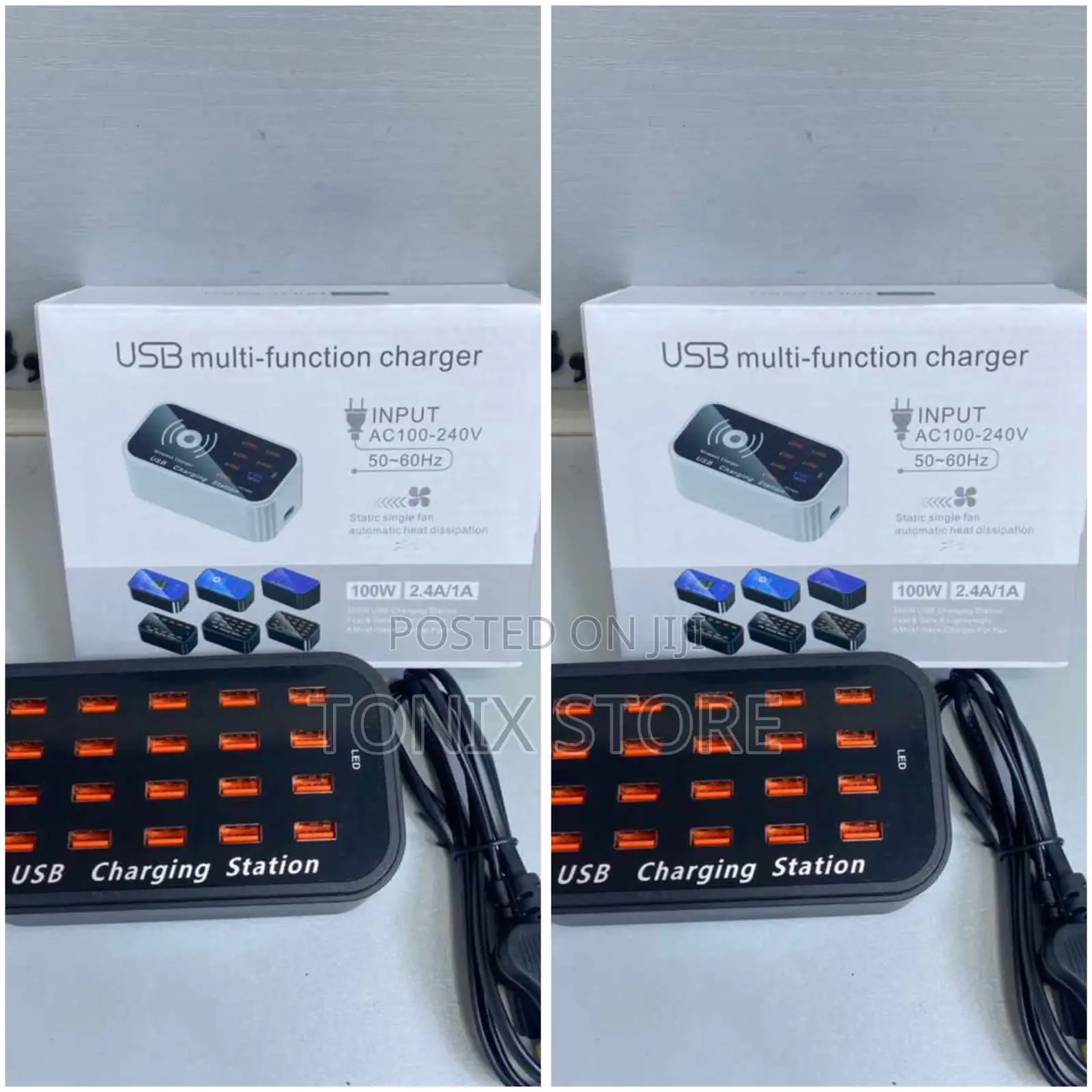 100W Multi-Functional USB Charger (20ports)