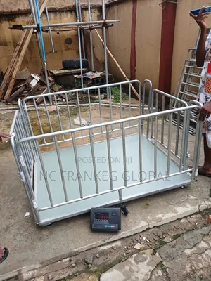 5ton Floor Scale With Animals Cage and 12display1mtr X 1.5