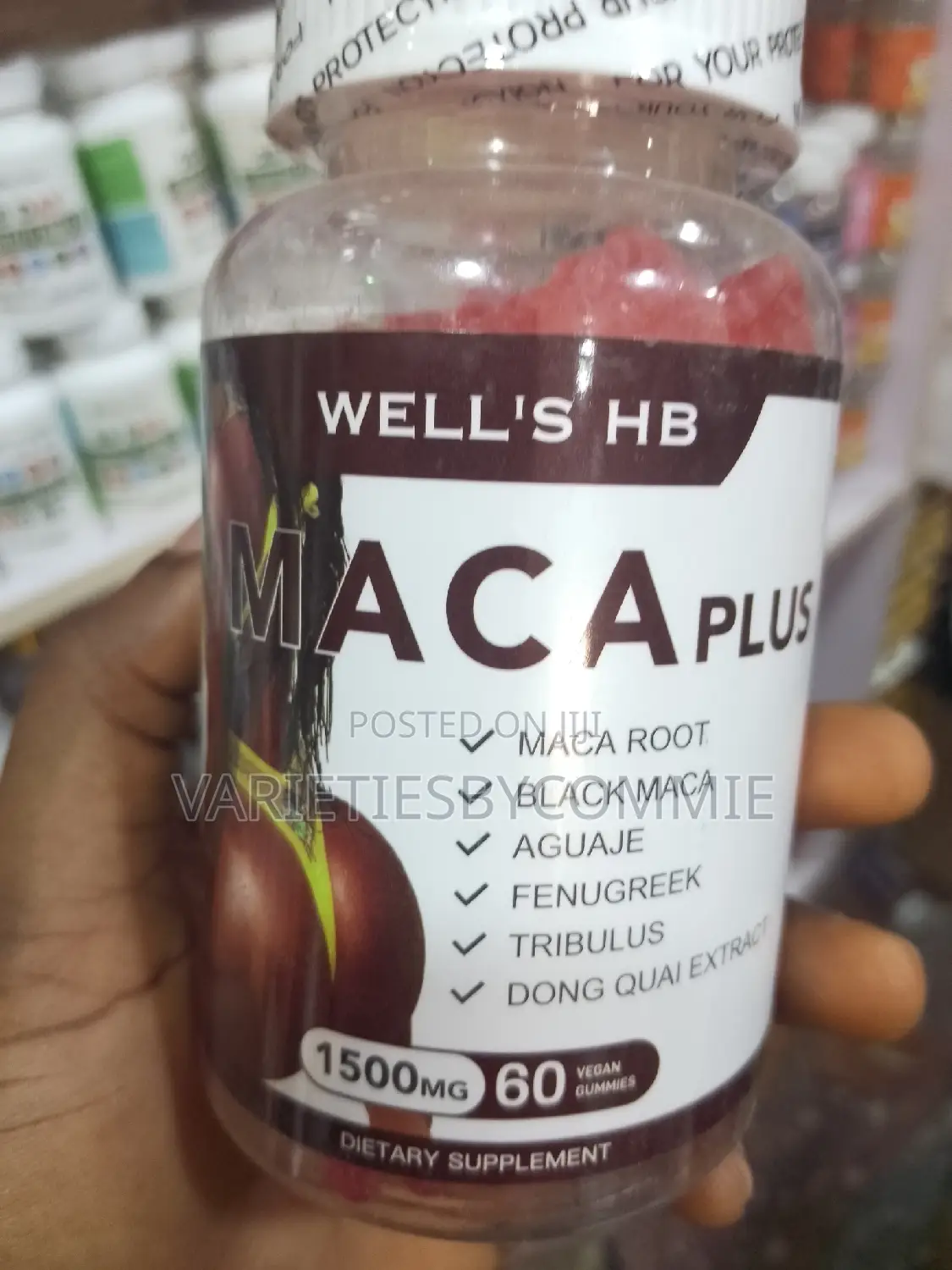 Well’S Hb Maca PLUS Hip/Butt Firming Gummies (60 Gummies)