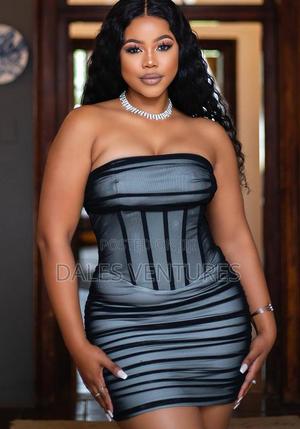 Sexy Tube Top Dress With Back Zipper Design Ins Fashion Short Dress For Party Clothing Women