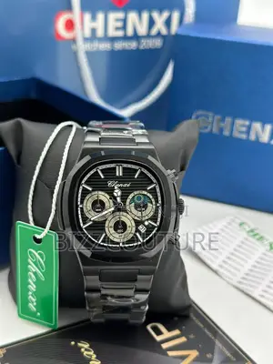 Original Chenxi Chronograph Black Dail Black Chain Watch