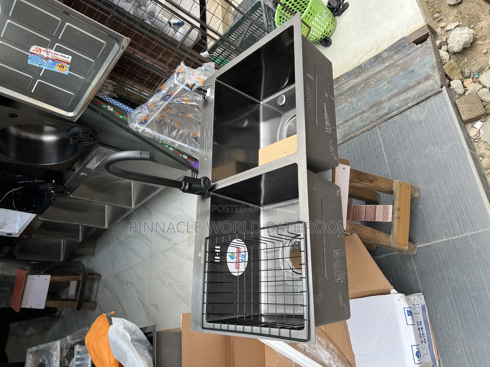 Complete Kitchen Sink With Single Cold Tap