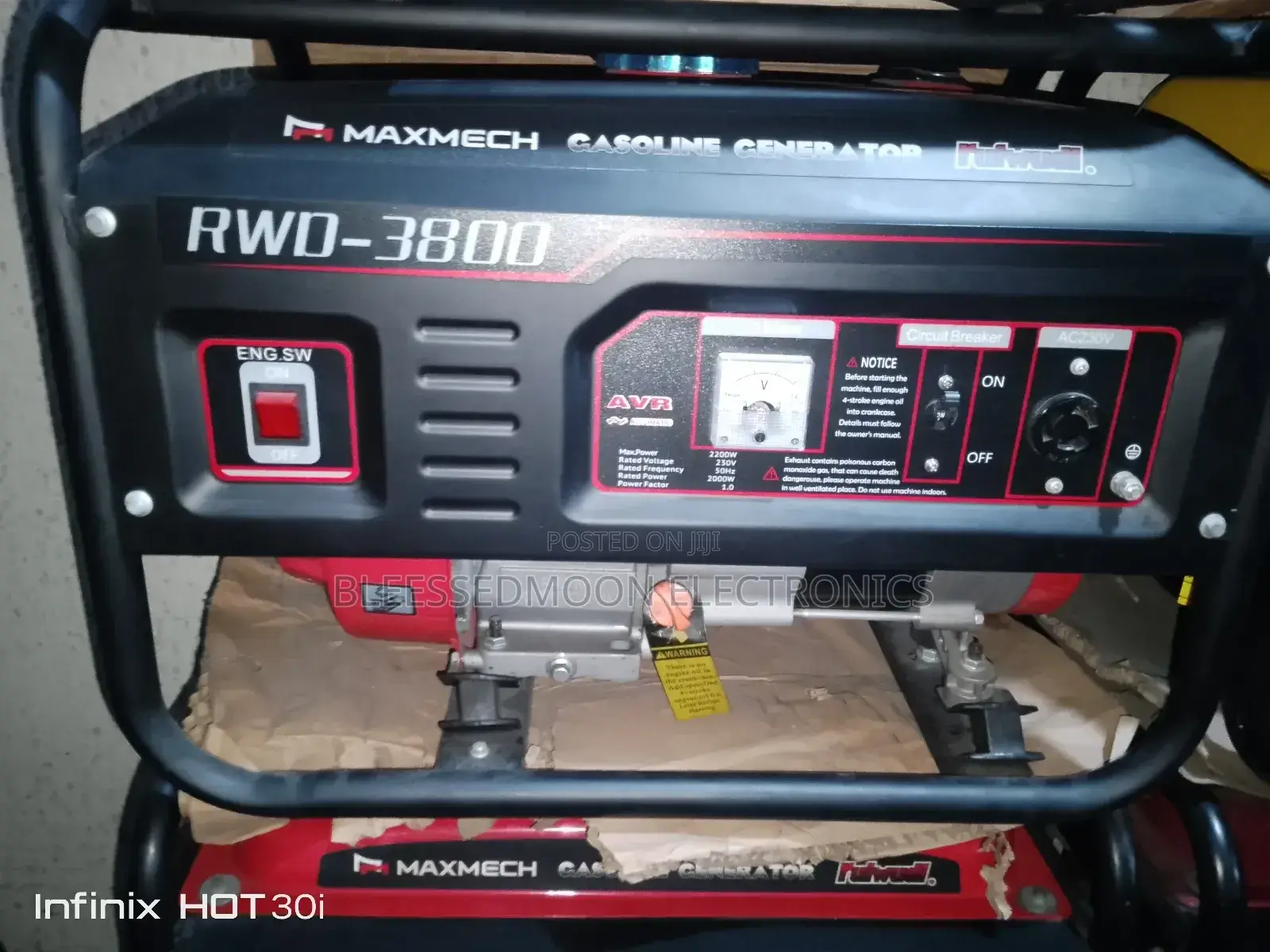 Maxmech Cooper Coil Generator 3.5kva