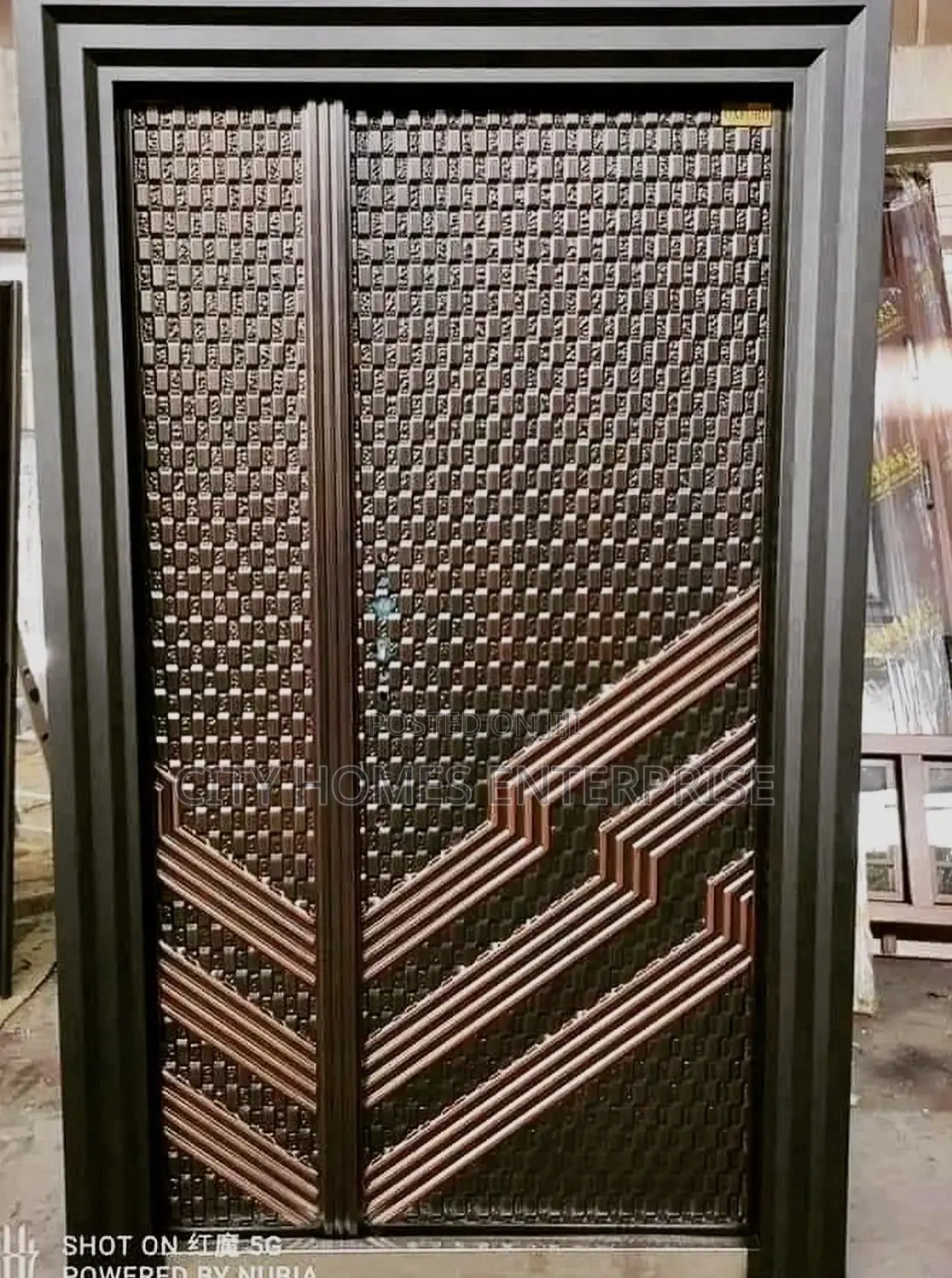Modern 4ft Normal Height Entrance or Exit Security Door