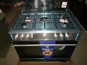 Maxi 5 Burner Gas Cooker 90*60 With Oven and Grill Brass