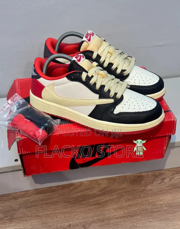 Original Travis Scott X Air Jordan Low Custom Sneakers in Lagos