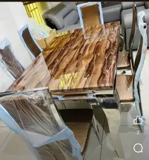 Marble Top Dinning Table Set