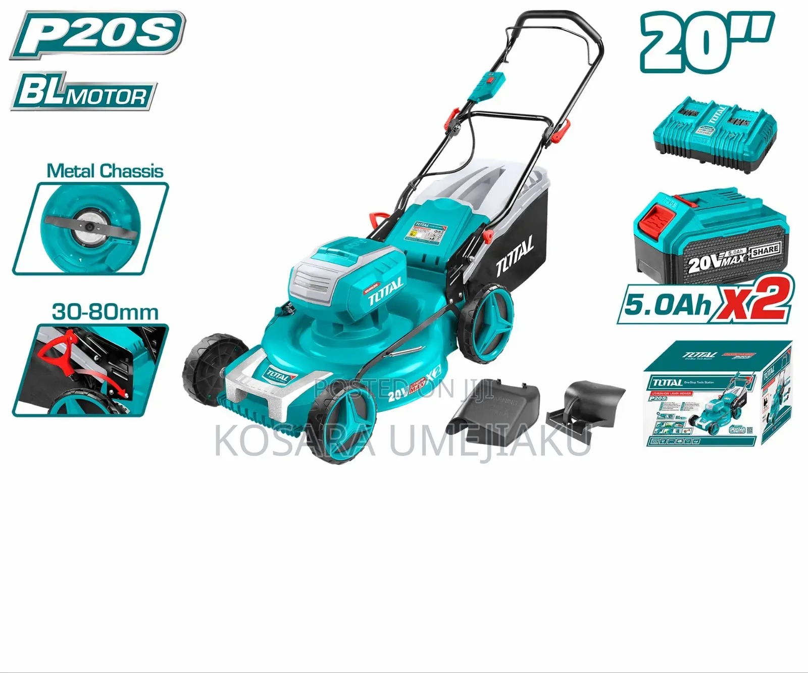 Total Cordless Lawn Mower 40v