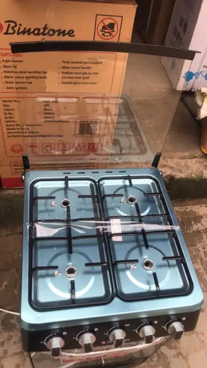 New Binatone Automatic 4 Burner Gas Cooker With Oven >2 Yrs