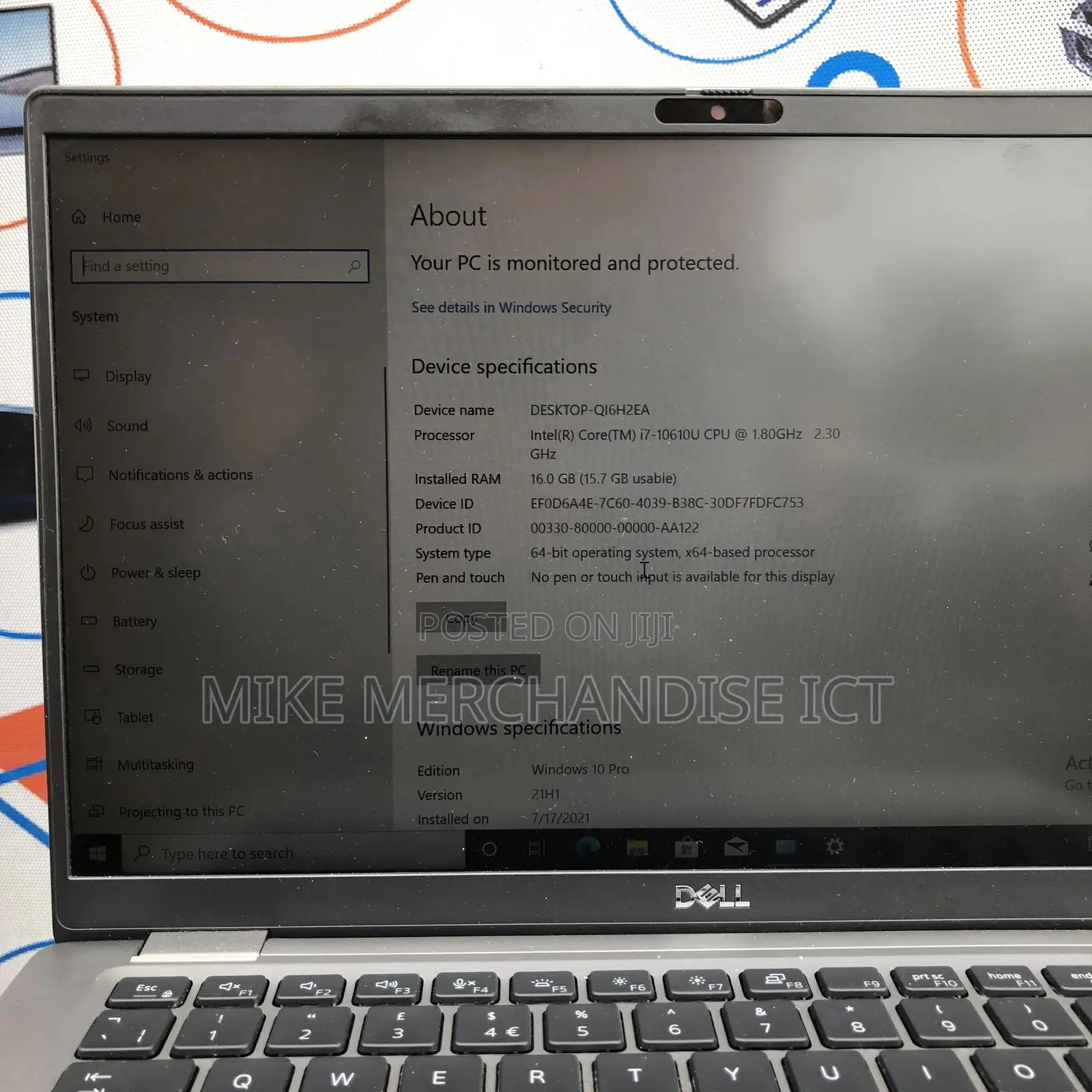 Laptop Dell Latitude 7410 16GB Intel Core I7 SSD 512GB