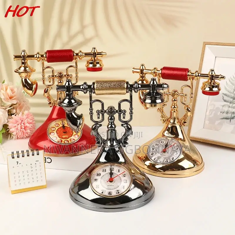 Retro Telephone Model Alarm Clock