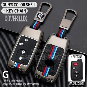 Car Key Case Metallic Cover