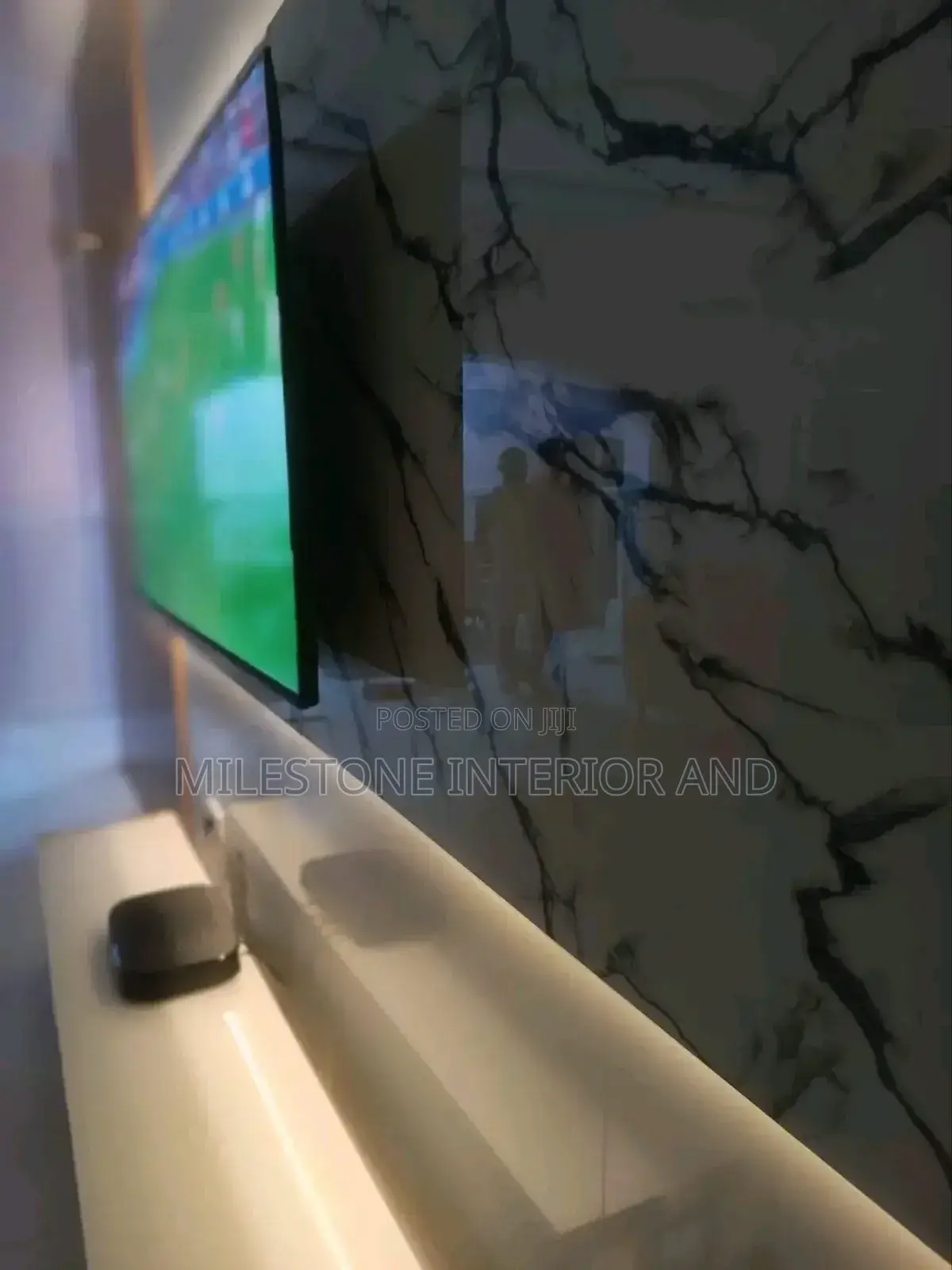 Extra Length Tv Wall Panel With Wall Units and Console