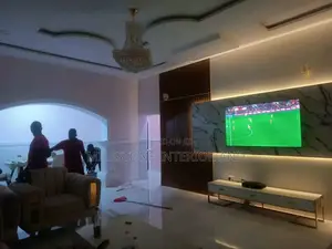 Extra Length Tv Wall Panel With Wall Units and Console