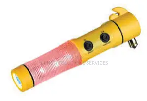 Safety Cutter With Emergency Hammer Flashing
