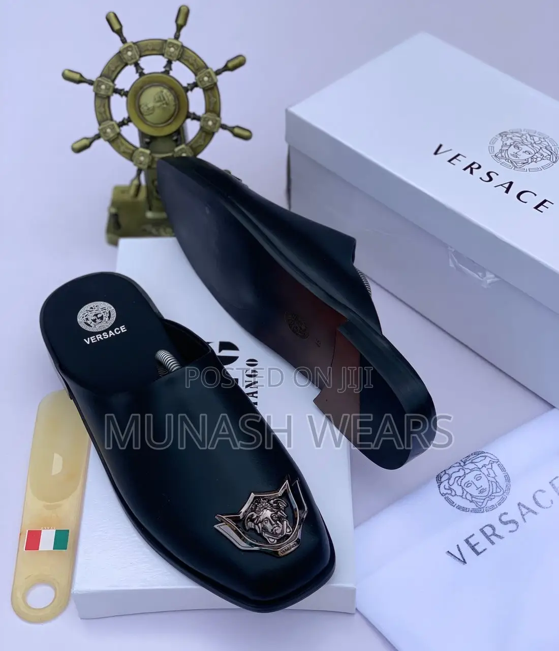 Versace Leather Half Shoe