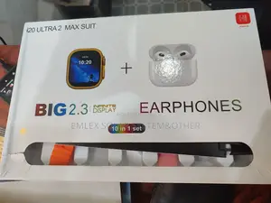 Smart Wrist Watch (Chain and Leather ) With Earpod