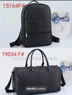 Designer Plain Pattern Duffle Bag and Backpack